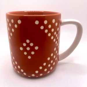 Threshold Rust Orange and White Polka Dot Coffee Mug